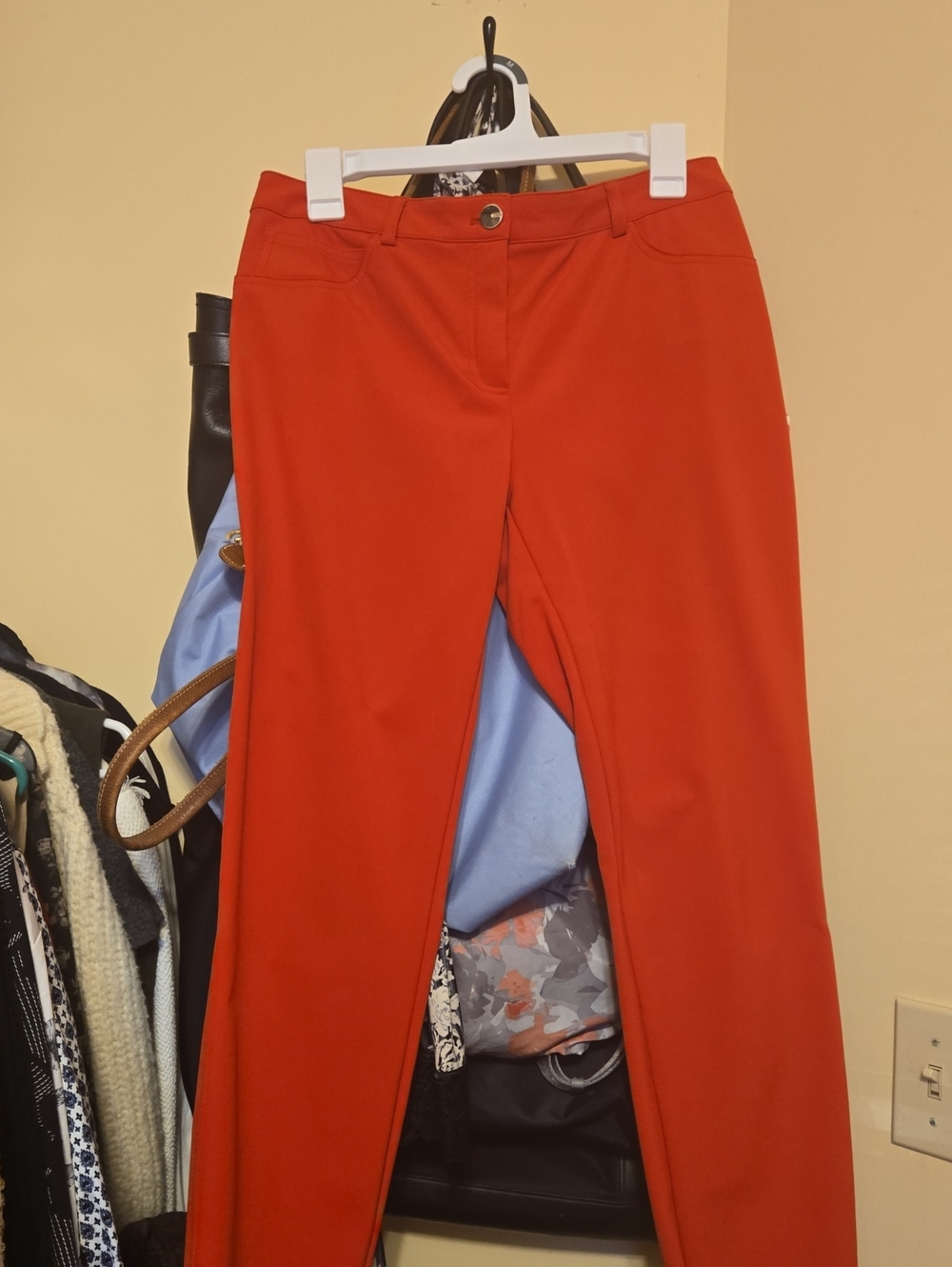 Women's Red Escada Dress Pants